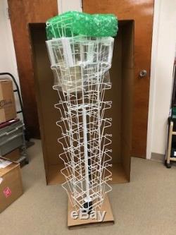 The Classic Comic Book White Spinner Rack BRAND NEW IN BOX Made in the USA