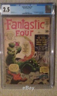 The Fantastic Four Comic Book Issue #1 CGC 2.5 Vol 1 Silver Age
