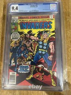 The INVADERS # 32 CGC 9.4 Marvel Comics 1978 Thor & Hitler Cover