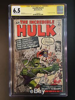 The Incredible Hulk # 1-6 Cgc Ss Lee 1st Hulk L@@k @ It! Run Avengers Iron Man