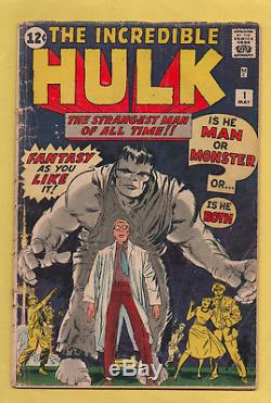The Incredible Hulk #1 Marvel Comics 1962 Lee/Kirby 1st Appearance of Hulk! GD