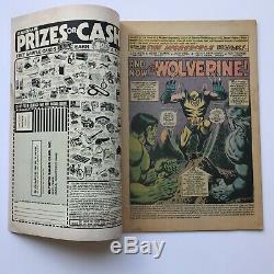 The Incredible Hulk #181 1st App of Wolverine X-men Marvel 1974 MVS intact