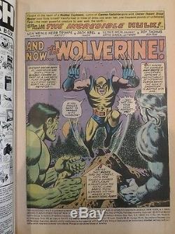 The Incredible Hulk 181 1st Appearance of Wolverine 7.0-8.0 With MVS Key Grail