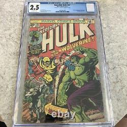 The Incredible Hulk 181 CGC 2.5 1st APP OF WOLVERINE! KEY