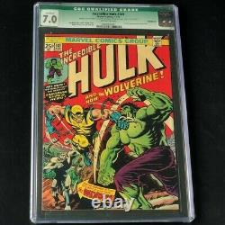 The Incredible Hulk #181 CGC 7.0 Qualified 1st Wolverine Marvel Comic 1974