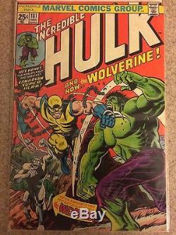The Incredible Hulk 181 (Nov 1974, Marvel) 1st appearance of Wolverine Has Stamp