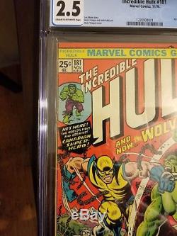 The Incredible Hulk #181 (Nov 1974, Marvel) CGC 2.5. First Wolverine