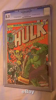 The Incredible Hulk #181 (Nov 1974, Marvel) CGC 8.5 1st appearance of Wolverine