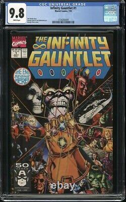The Infinity Gauntlet #1 CGC 9.8, 1991, HUGE MARVEL COMIC KEY STORY, MCU, Movie
