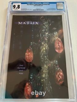 The Matrix Comic Book Preview #nn CGC 9.8 Warner 1999 Recalled