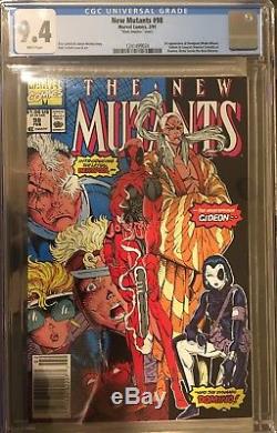 The New Mutants 98 CGC 9.4 Holy Grail Mark Jewelers insert Insanely Rare L@@K