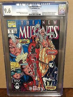 The New Mutants #98 CGC 9.6 W Marvel Comics 2/1991 1st Appearance Deadpool