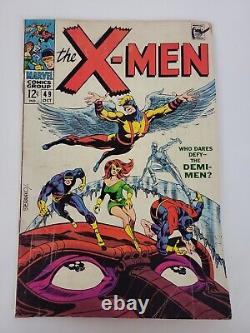 The X-Men Issue #49 12 Cent Marvel Comic Book Fair Condition 1st Polaris