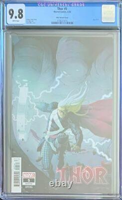 Thor #5 Cgc 9.8 Ribic Variant Cover 125 Donny Cates Black Winter Comic Book 1