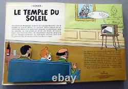 Tintin Herge Le Temple Du Soleil Collection Rouge Et Or Hallmark Dedicace Herge