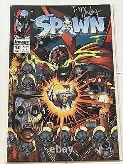 Todd McFarlane REAL hand SIGNED Spawn Comic Book Issue #13 August 1993 Combin