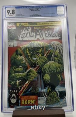 Toxic Avenger #1 CGC 9.8 Movie Marvel Comics 1991 NM+ White Pages