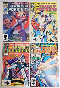 Transformers #1-4 Set (1984 Marvel) Limited Four Book Series Complete set