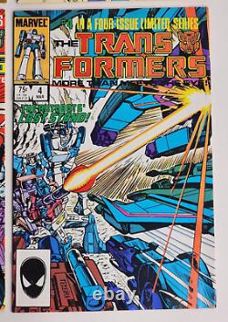 Transformers #1-4 Set (1984 Marvel) Limited Four Book Series Complete set