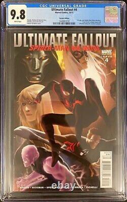 Ultimate Fallout #4 (Djurdjevic Variant) 2011 CGC 9.8 1st Miles Morales
