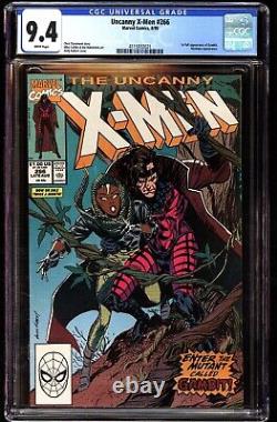 Uncanny X-Men 266 CGC 9.4 White 1st Full Appearance of Gambit 1990