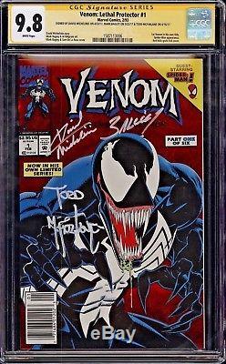 Venom #1 Lethal Protector Cgc 9.8 Ultimate Bundle White/black Printing Errors