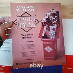 Vtg 1989 Classics Illustrated First Publishing STORE PROMO PRESS RELEASE POSTER