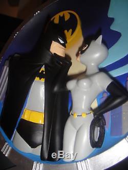 WARNER Bros BATMAN CATWOMAN COLLECTOR'S PLATE 3D JLA statue Bust Joker Animated