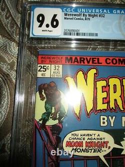WEREWOLF BY NIGHT 32 CGC 9.6 1ST APP MOON KNIGHT Major Key book White Pages