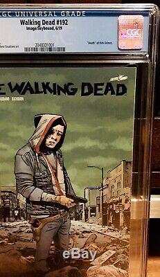 Walking Dead #192 Cgc 9.8 First Print Rick Grimes Death Image Nm Hot Like 191