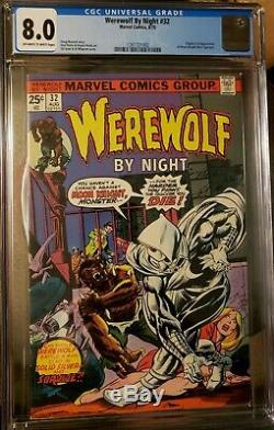 Werewolf By Night #32 Cgc 8.0 1st App Moon Knight