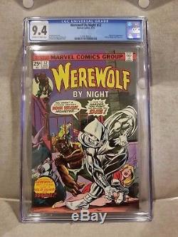 Werewolf by Night #32 CGC 9.4 Off White To White Pages 1975 1st App. Moon Knight