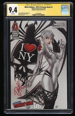 White Widow NYCC Preview Book #1 CGC NM 9.4 White Pages Signed SS Ryan Kincaid