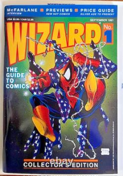 Wizard The Comics Magazine #1 1991 Wizard Todd McFarlane Spider-Man MINT