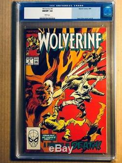 Wolverine # 1 To 10 All Cgc 9.8 & White Pages 1988 Patch Series 10 Books