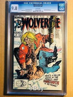 Wolverine # 1 To 10 All Cgc 9.8 & White Pages 1988 Patch Series 10 Books