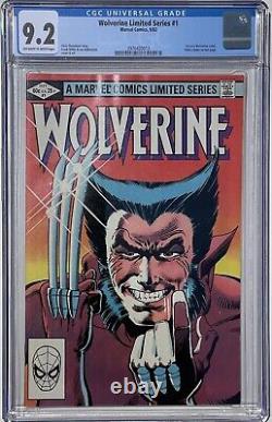 Wolverine Limited 1, CGC 9.2, 1st Solo Wolverine, Yukio cameo, Marvel 1982