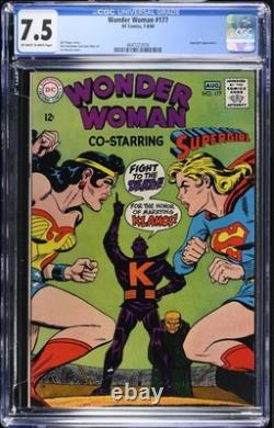 Wonder Woman 177 Cgc 7.5 V1 DC 1968! Wonder Woman Vs Supergirl! 98 178 179 200