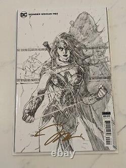 Wonder Woman #750 Signed by Jim Lee withCOA 1st Print 1100
