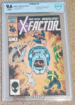 X-Factor #6 CBCS (like CGC) 9.6 White Pages First Apocalypse Appearance 1st NM+