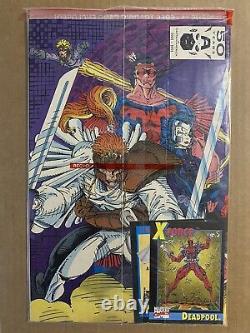 X-Force #1 Sealed 1991 Marvel Comic Book 2nd Deadpool Appearance w Deadpool Card