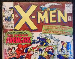 X-MEN #9 1965? COMPLETE KEY? 1st Avengers Meeting 1st Lucifer