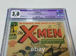 X-Men #1 CGC 3.0 (R) Marvel Comics 1963 Origin & 1st App Of The X-Men & Magneto