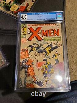 X-men #1 CGC 4.0 1963 1st X-men a book. A must have. 1st X-men