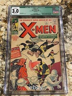 X-men #1 Cgc 3.0 Ow Pages Qualified Huge Marvel Mega Grail 1st App X-men Magneto